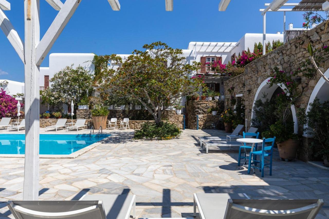 Callisti Mykonos Town With Pool View And Calypso Upper Floor With Sea View Exterior foto
